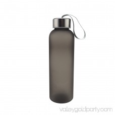 Minch Lanyard Scrub Leakproof Sport Outdoor Water Bottle 600ML ,Green Easy to Carry Plastic Bottle